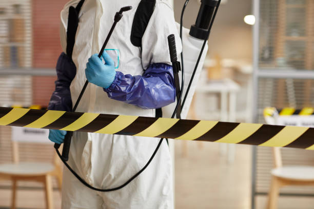 Professional Biohazard Cleanup technician working in Gravette, AR
